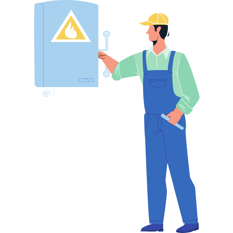 Plombier travaillant sous un évier, effectuant des réparations avec des outils.